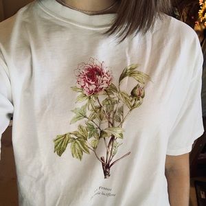 Cute Flower Print Tee